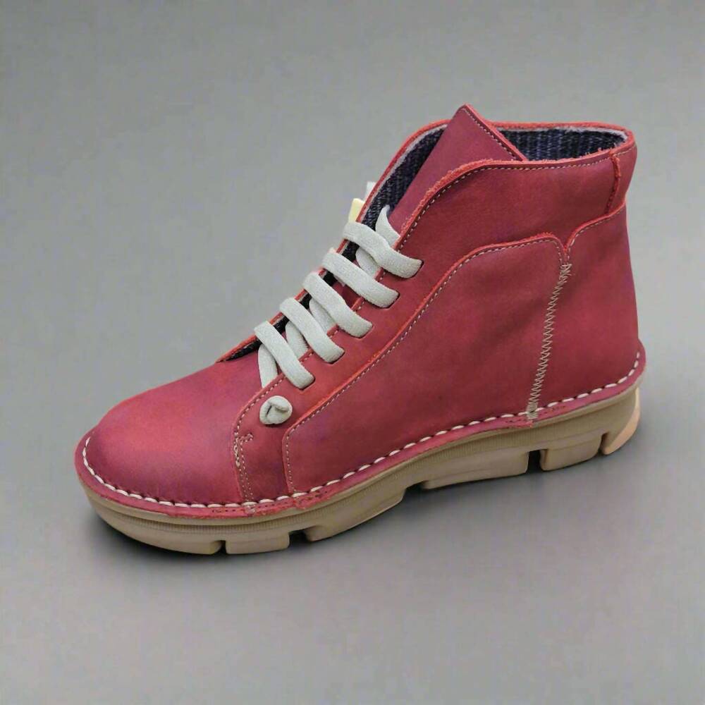 NEW ONFOOT women's touch slip on booties in rojo
